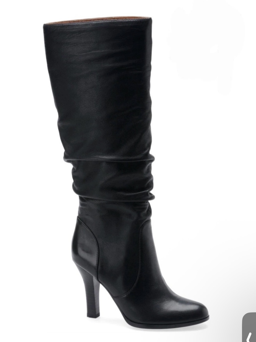 Sofft Belfast Black Soft Leather Slouchy  Knee High Boots 8.5 Excellent
